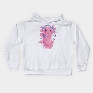 Axolotl Gamer Challenge Blast Kids Hoodie